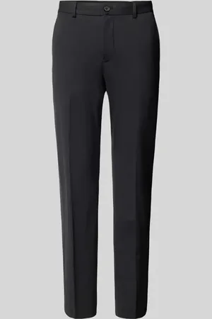SELECTED Spodnie do garnituru o kroju slim fit w kant model ‘DELON’