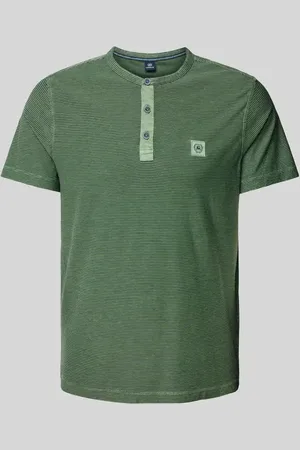 Lerros T-shirt z dekoltem serafino