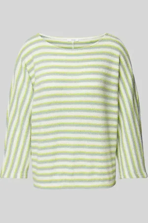 Opus Sweter z dzianiny ze wzorem w paski model ‘Guste’