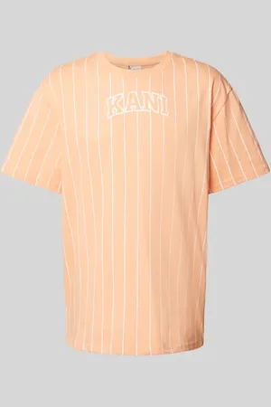 Karl Kani T-shirt ze wzorem w cienkie prążki