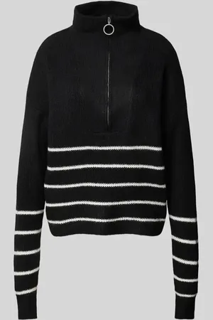 Noisy May Sweter z dzianiny z kołnierzem model ‘NEWALICE’