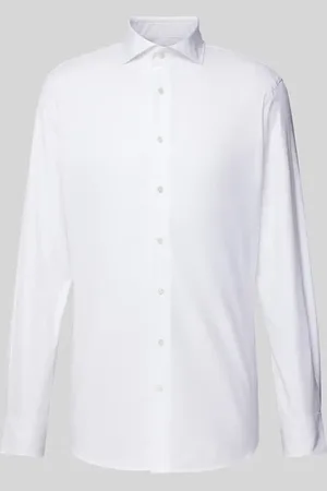 Profuomo Koszula biznesowa o kroju slim fit z diagonalu