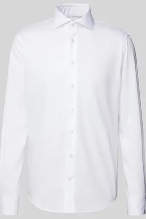 Profuomo Koszula biznesowa o kroju slim fit z diagonalu