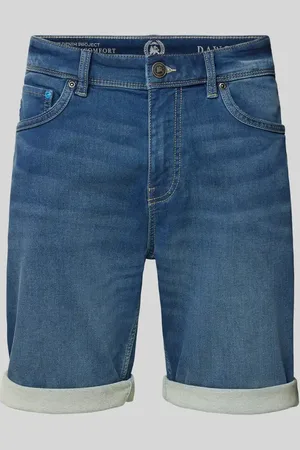 Lerros Bermudy z imitacji denimu model ‘DAWSON’