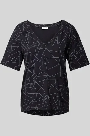 ESPRIT T-shirt z graficznym wzorem i dekoltem w serek