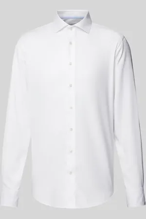 Profuomo Koszula biznesowa o kroju slim fit z diagonalu