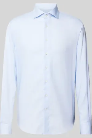 Profuomo Koszula biznesowa o kroju slim fit z diagonalu