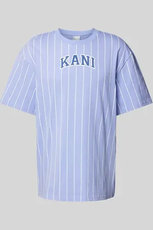 Karl Kani T-shirt ze wzorem w cienkie prążki