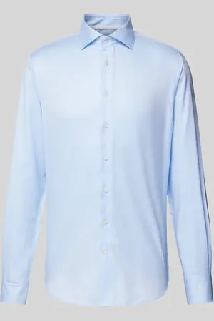 Profuomo Koszula biznesowa o kroju slim fit z diagonalu