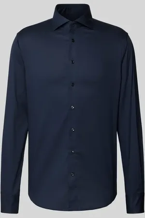 Profuomo Koszula biznesowa o kroju slim fit z diagonalu