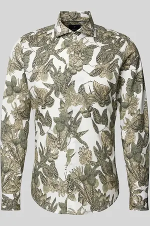 JOOP! Koszula casualowa o kroju slim fit z nadrukiem na całej powierzchni model ‘Pai’