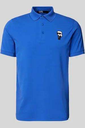 Karl Lagerfeld Koszulka polo o kroju slim fit z naszywką z logo