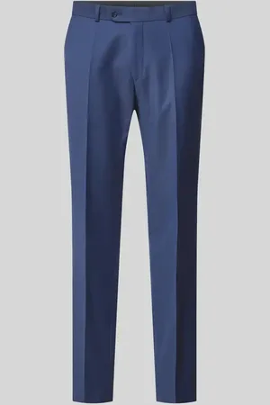 Carl Gross Spodnie do garnituru o kroju regular fit z kantami