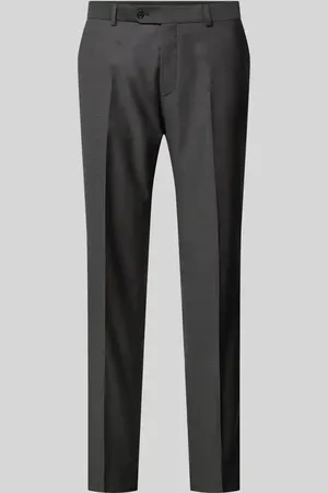 Carl Gross Spodnie do garnituru o kroju regular fit z kantami