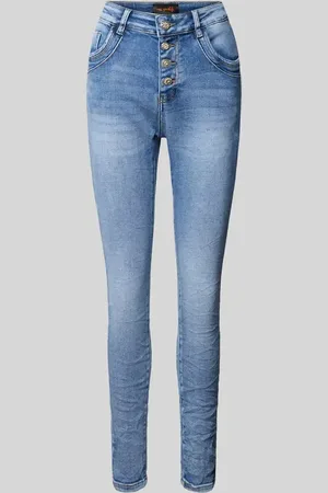miss goodlife Jeansy o kroju skinny fit z listwą guzikową