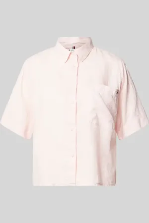 Tommy Hilfiger Bluzka koszulowa z detalem z logo