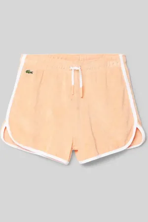Lacoste Bermudy z detalami z logo
