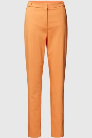 Comma, Spodnie materiałowe o kroju slim fit w jednolitym kolorze