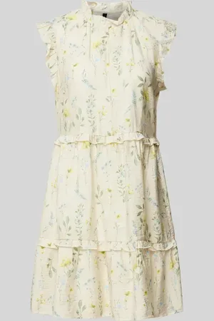 VERO MODA Sukienka mini z kwiatowym nadrukiem model ‘JOSIE’