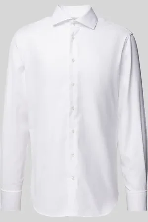 Profuomo Koszula biznesowa o kroju slim fit z diagonalu