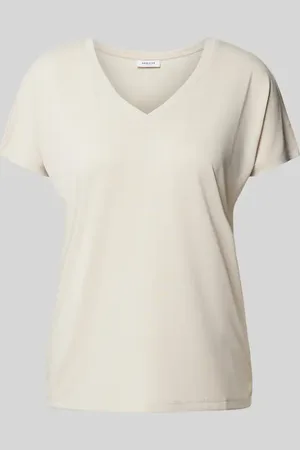 MSCH T-shirt z dekoltem w serek model ‘Fenya’
