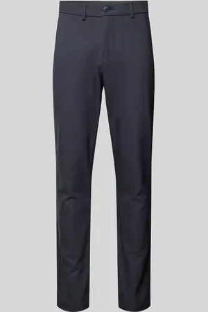 Casual Friday Spodnie o kroju slim fit w jednolitym kolorze model ‘Philip’