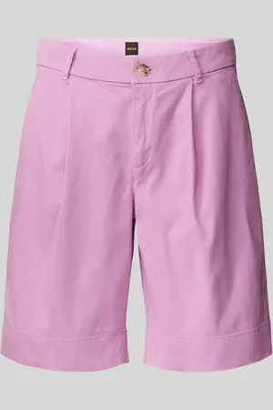 HUGO BOSS Szorty o kroju regular fit z zakładkami w pasie model ‘Taggie’