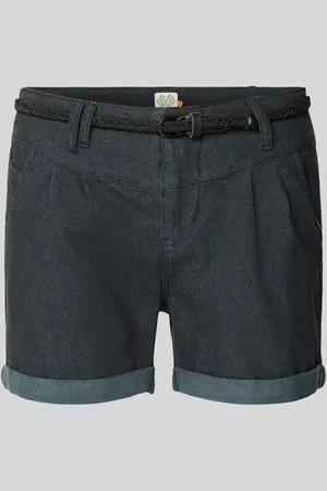 Ragwear Szorty jeansowe o kroju regular fit z paskiem model ‘Heeven’