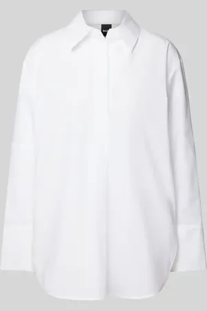 HUGO BOSS Bluzka z wykładanym kołnierzem model ‘Bicona’