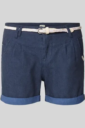 Ragwear Szorty jeansowe o kroju regular fit z paskiem model ‘Heeven’