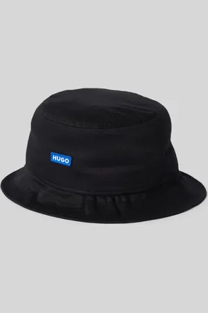 Hugo Blue Czapka typu bucket hat z naszywką z logo model ‘Gyn’