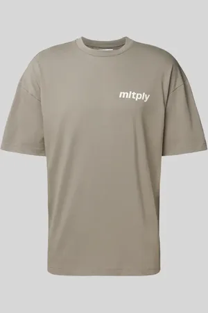 Multiply Apparel T-shirt o kroju oversized z nadrukiem z logo