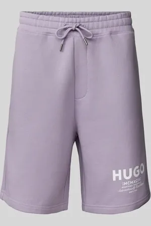 Hugo Blue Szorty ze wzorem na całej powierzchni