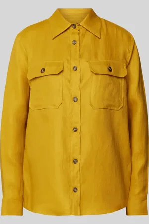 Max Mara Bluzka koszulowa z kieszeniami na piersi model ‘VALDA’