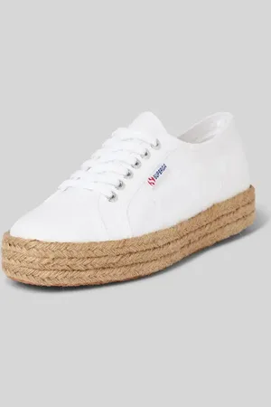 Superga Sneakersy ze sznurowaniem w jednolitym kolorze