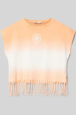 Garcia T-shirt z postrzępionym dołem