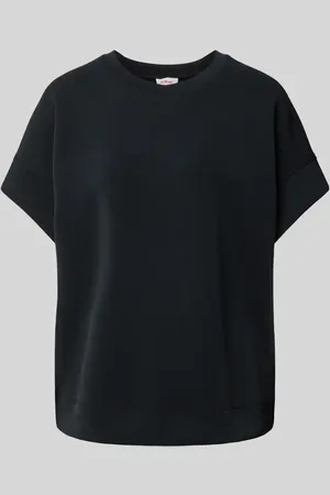 QS by s.Oliver T-shirt w jednolitym kolorze z okrągłym dekoltem