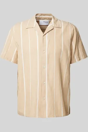 SELECTED Koszula casualowa o kroju relaxed fit ze wzorem w paski