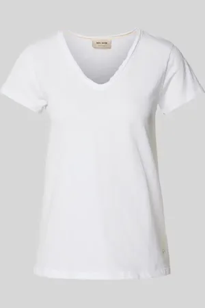 Mos Mosh T-shirt z dekoltem w serek