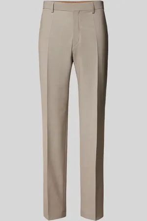 HUGO BOSS Spodnie do garnituru w jednolitym kolorze model ‘Lenon’