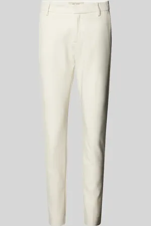 Mos Mosh Spodnie ze streczem i aplikacją z logo model ‘ABBY NIGHT PANT’