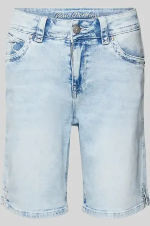 Blue Monkey Szorty jeansowe o kroju regular fit z 5 kieszeniami model ‘MELODY’