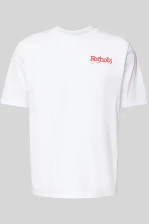 Rotholz T-shirt z nadrukiem z logo model ‘Retro Logo’