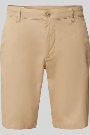 QS by s.Oliver Szorty chinosy o kroju tapered fit z kieszeniami z tyłu