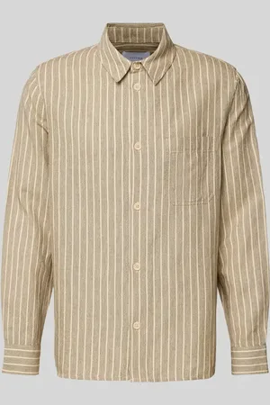 Rotholz Koszula casualowa o kroju regular fit ze wzorem w paski model ‘Casual’