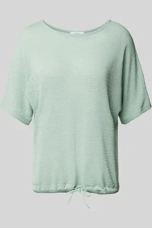 Opus T-shirt z fakturowanym wzorem model ‘Saronji’