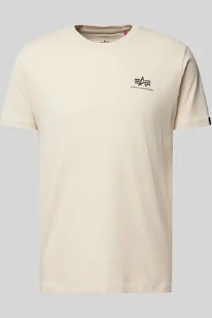 Alpha Industries T-shirt z nadrukiem z logo model ‘BASIC’