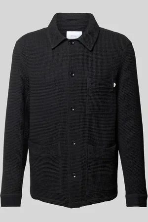 Rotholz Kurtka koszulowa z fakturowanym wzorem model ‘Workwear’