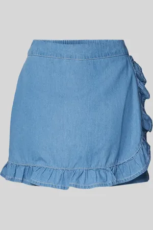 VERO MODA Spódnica jeansowa z falbanami model ‘NELL’