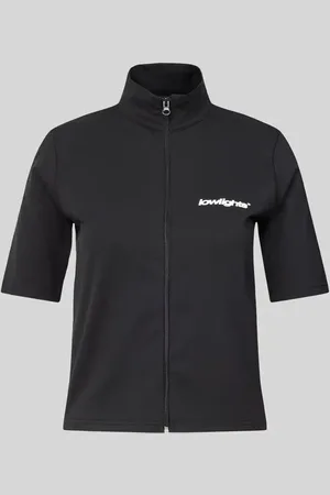 Low Lights Studios T-shirt z zamkiem błyskawicznym na całej długości